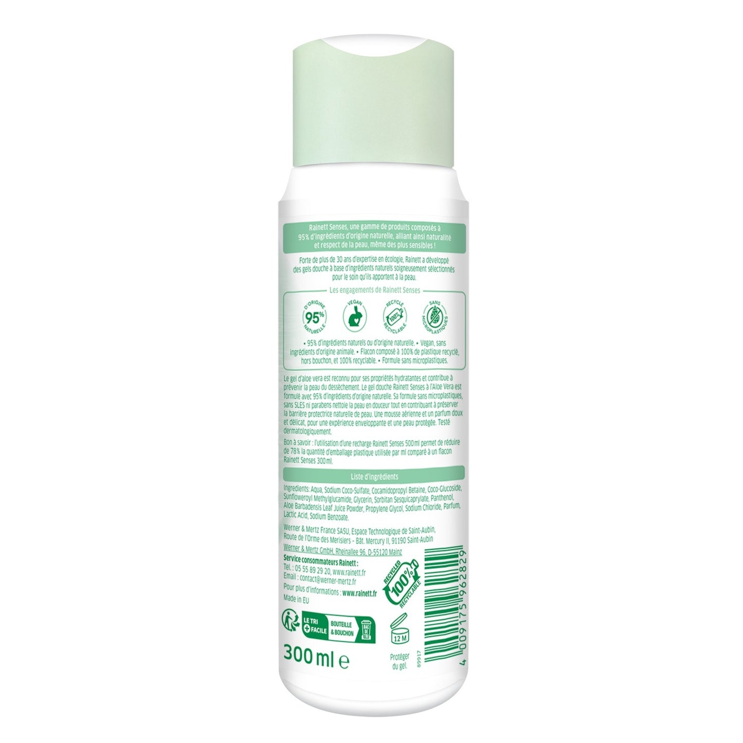 Gel Douche Hydratant Aloe Vera Bio RAINETT