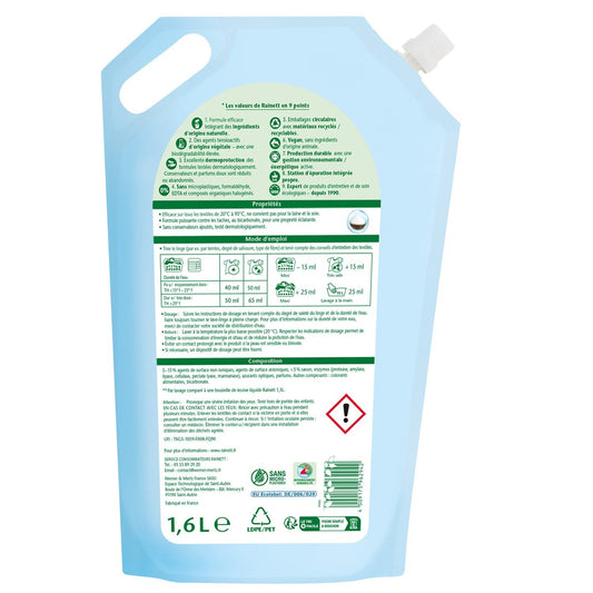 Lessive Liquide Bicarbonate de Soude RAINETT