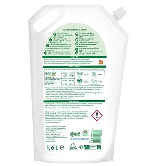 RAINETT Almond Liquid Laundry Detergent for Sensitive Skin