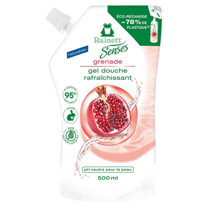 RAINETT SENSES Erfrischendes Duschgel Nachfüllpackung Granatapfel pH-neutral