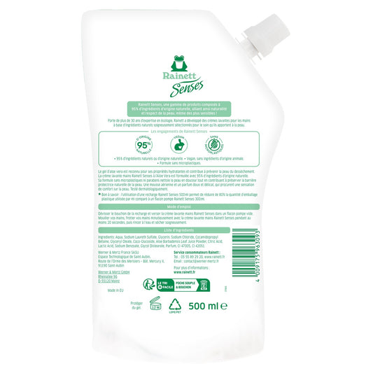 Savon Liquide Recharge Mains Aloe Vera RAINETT