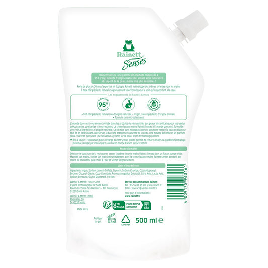 Savon Liquide Recharge Mains Amande Douce RAINETT