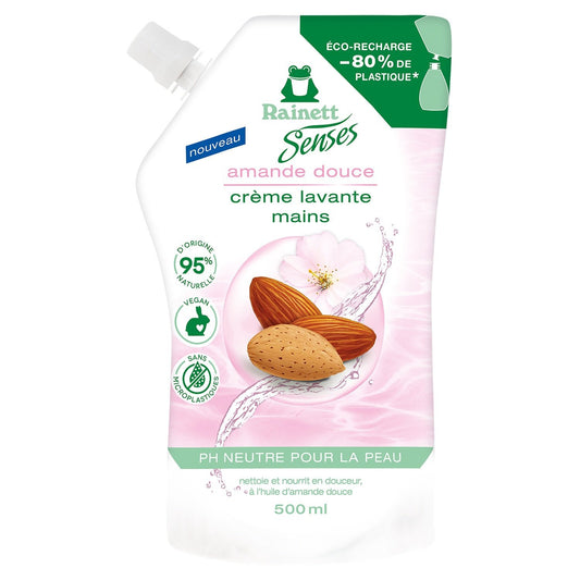 Savon Liquide Recharge Mains Amande Douce RAINETT la recharge de 500mL