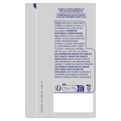 Chewing-Gum Menthe Douce Sans Sucres FREEDENT WHITE