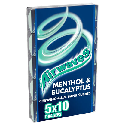 Chewing-Gum Menthol Eucalyptus Sans Sucres AIRWAVES
