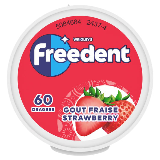 Chewing-Gum Goût Fraise Sans Sucres FREEDENT