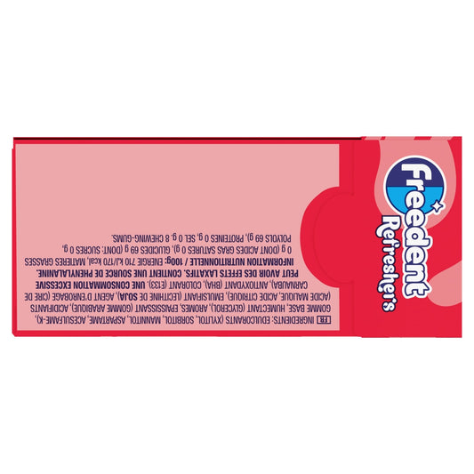 Chewing-Gum Gôut Fraise Citron Sans Sucres FREEDENT REFRESHERS 