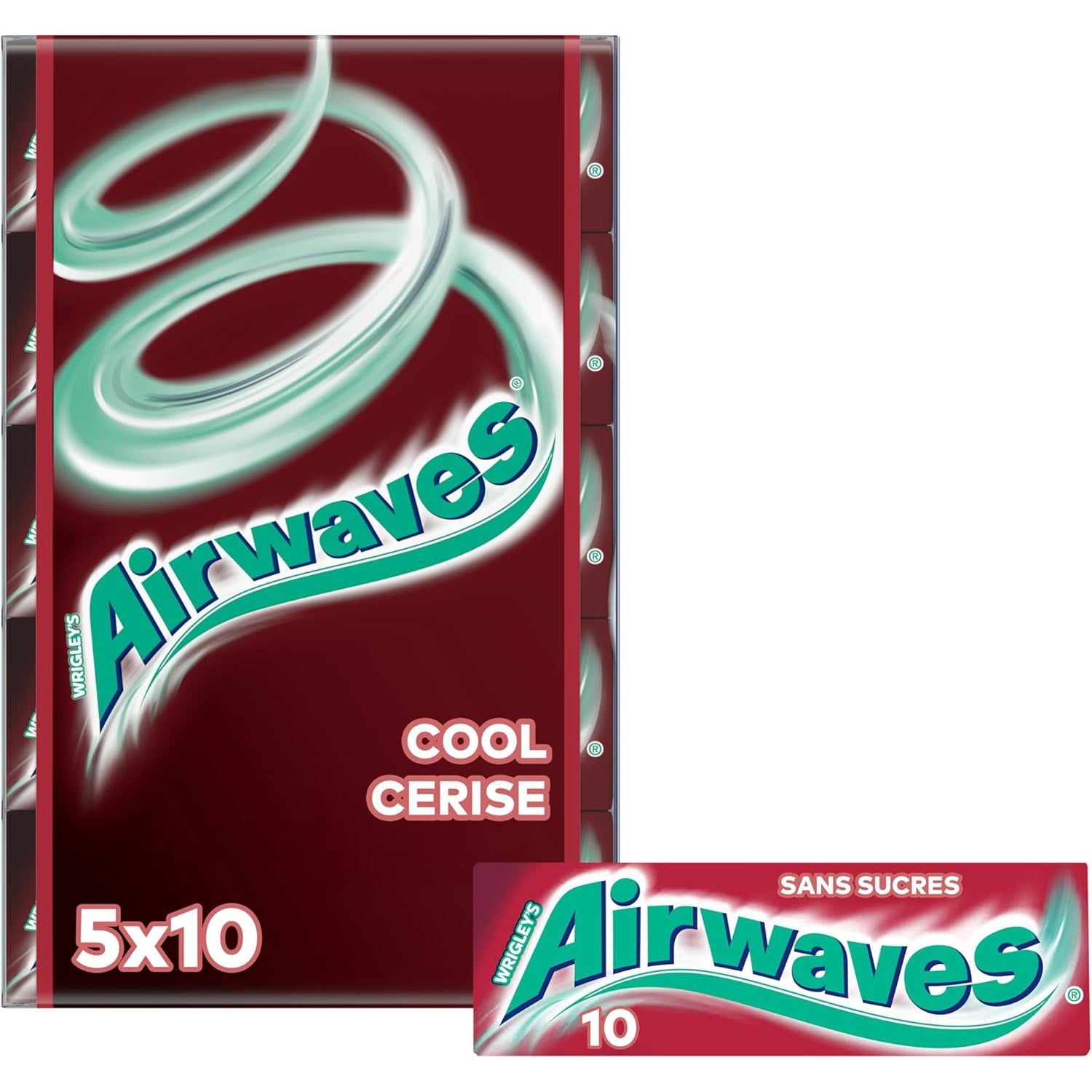 Chewing-Gum Cool Cerise Sans Sucres AIRWAVES 
