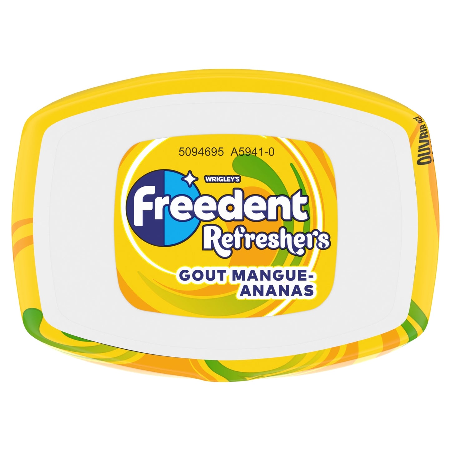 Chewing-gum Refresher Sans Sucres Ananas et Mangue FREEDENT 