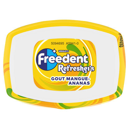 Chewing-gum Refresher Sans Sucres Ananas et Mangue FREEDENT 