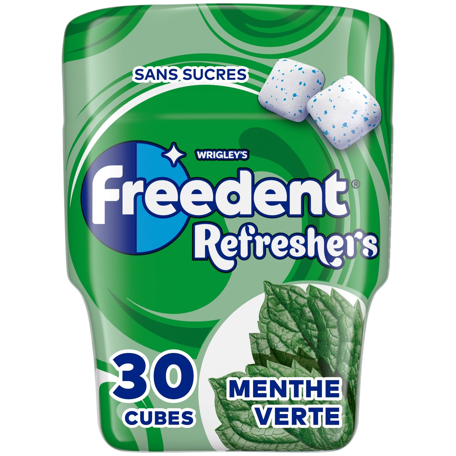 Chewing-gum Refresher Sans Sucres Menthe et Menthol FREEDENT 