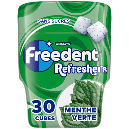 Chewing-gum Refresher Sans Sucres Menthe et Menthol FREEDENT 