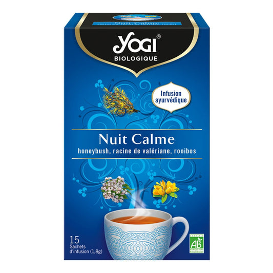 Infusion Nuit Calme Bio YOGI la boite de 15 sachets