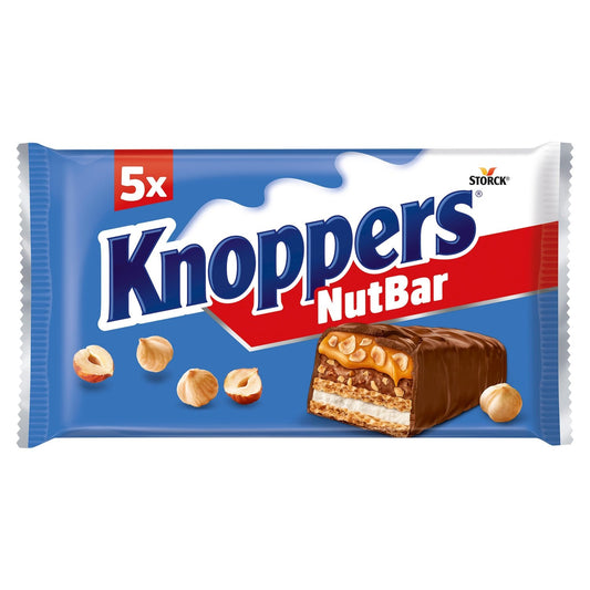 Barres Chocolatées Lait Noisette KNOPPERS le lot de 5 pièces