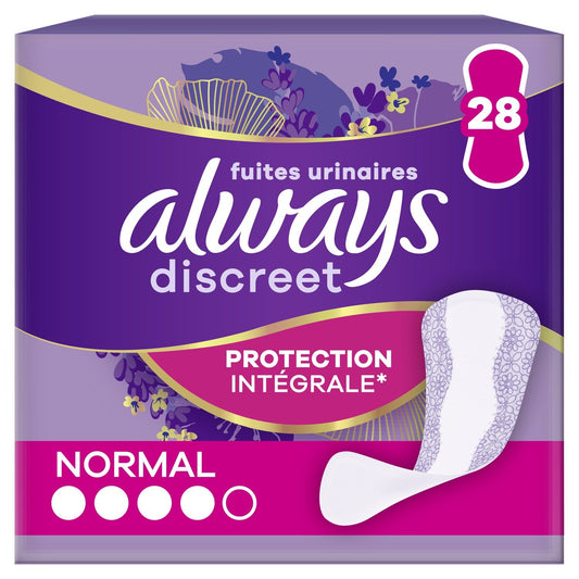 ALWAYS DISCREET Normal Urinary Leakage Panty Liners