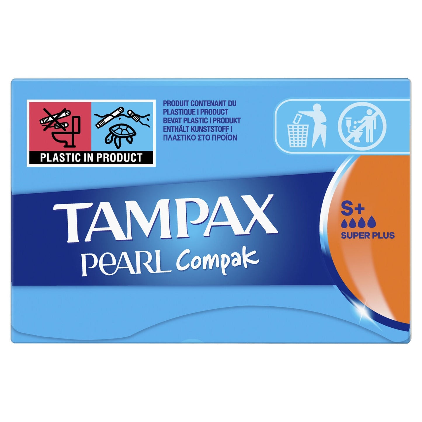 Tampons mit Super Plus S+ Pearl Compak Applikator TAMPAX