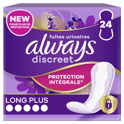 Protections Fuite Urinaire Long Plus Intégrale Discreet ALWAYS 