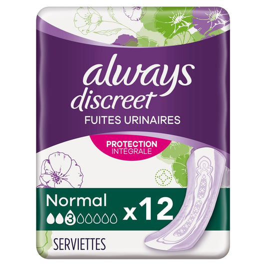 Sanitary Towels Urinary Leakage Full Protection Normal ALWAYS DISCREET