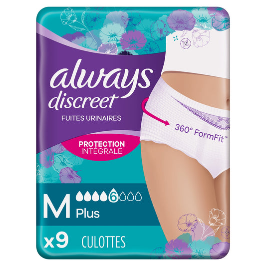 Culotte Fuites Urinaires Plus Taille M ALWAYS DISCREET