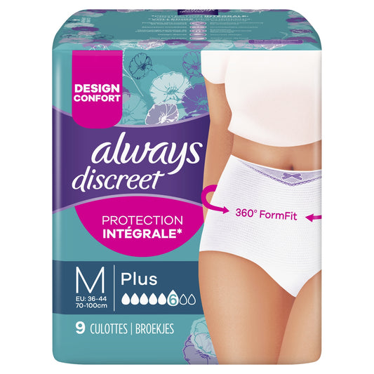 Culotte Fuites Urinaires Plus Taille M ALWAYS DISCREET