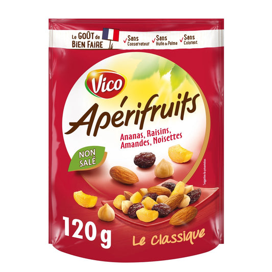 Mélange Rouge  le Classique Fruits Secs & Graines APERIFRUITS VICO le paquet de 120g
