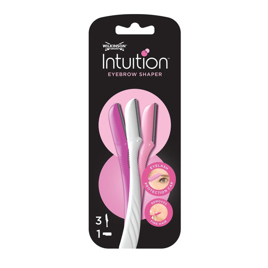 Rasoir à Sourcils Jetable Femme Intuition Perfect Finish Eyebrow Shaper WILKINSON LeLotDe3Rasoirs