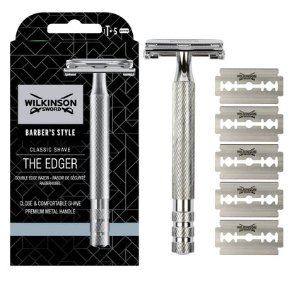 Rasierhobel für Herren, gründliche Rasur, Barber's Style, WILKINSON