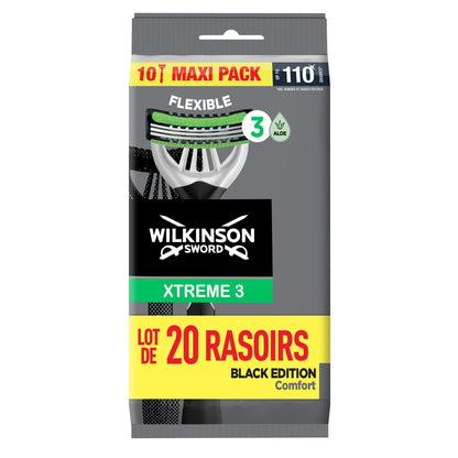 WILKINSON Xtreme 3 Black Edition Disposable Razors