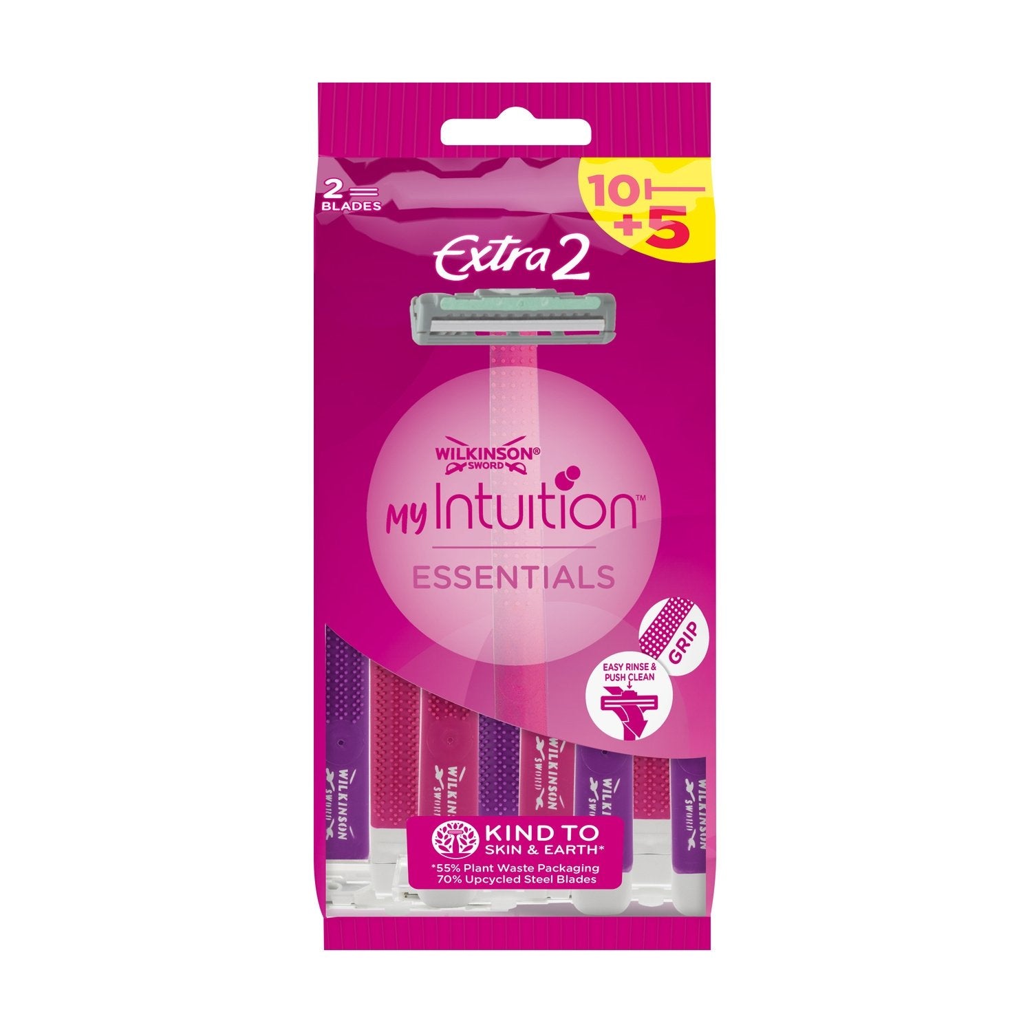 Rasoir Jetables My Intuition Essentials Femme WILKINSON le sachet de 15 rasoirs