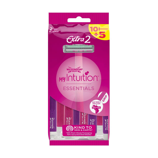Rasoir Jetables My Intuition Essentials Femme WILKINSON le sachet de 15 rasoirs