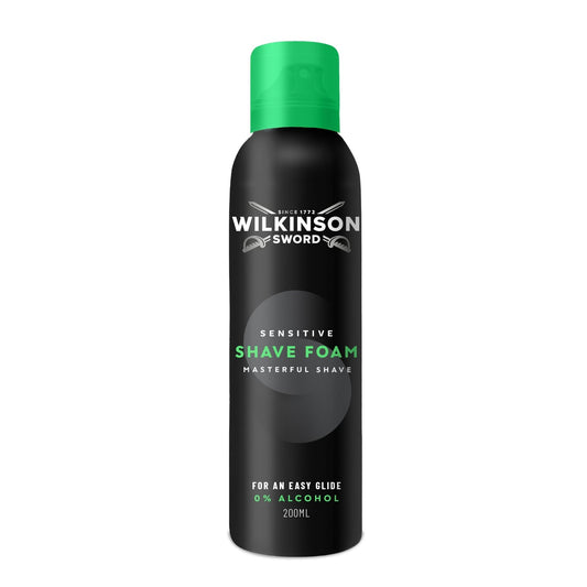 Mousse à Raser Peau Sensible Homme 0% Alcohol WILKINSON le flacon de 200mL