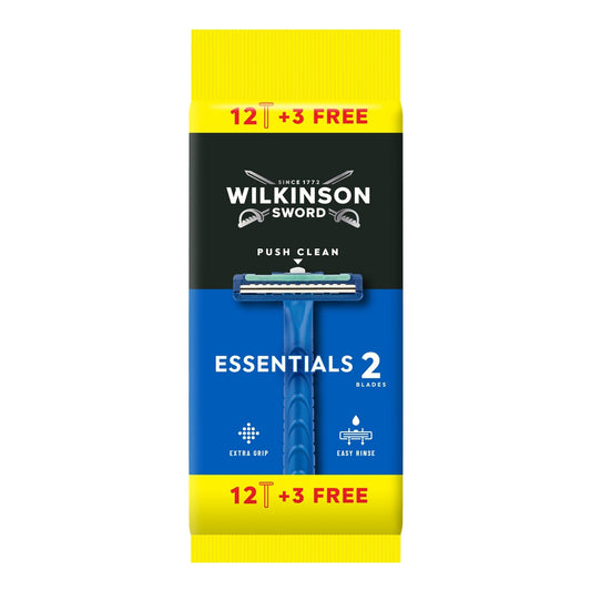 Rasoir Jetables Extra 2 Précision WILKINSON le lot de 15 rasoirs