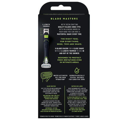 Razor Razor Body and Intimate Trimmer Hydro Trim &amp; Shave WILKINSON