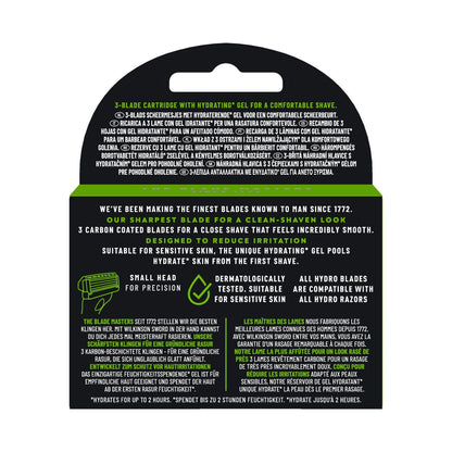 WILKINSON Hydro 3 Black Edition Herrenrasierklingen