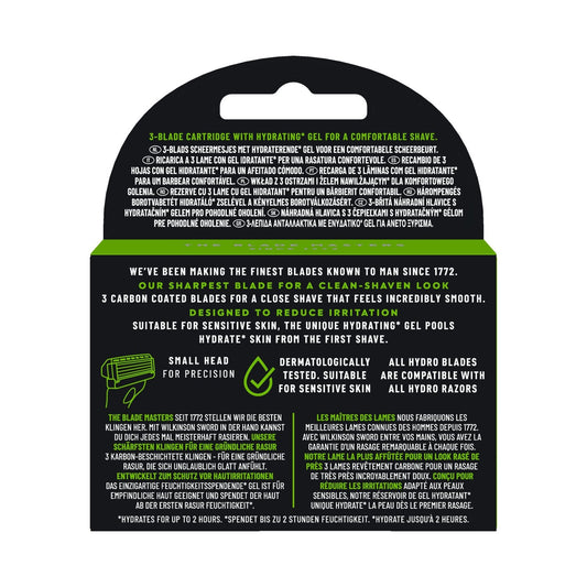 WILKINSON Hydro 3 Black Edition Men's Razor Blades