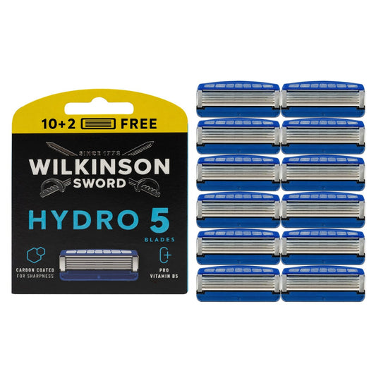 Lames de Rasoir pour Homme Hydro 5 Regular WILKINSON le pack de 12 lames