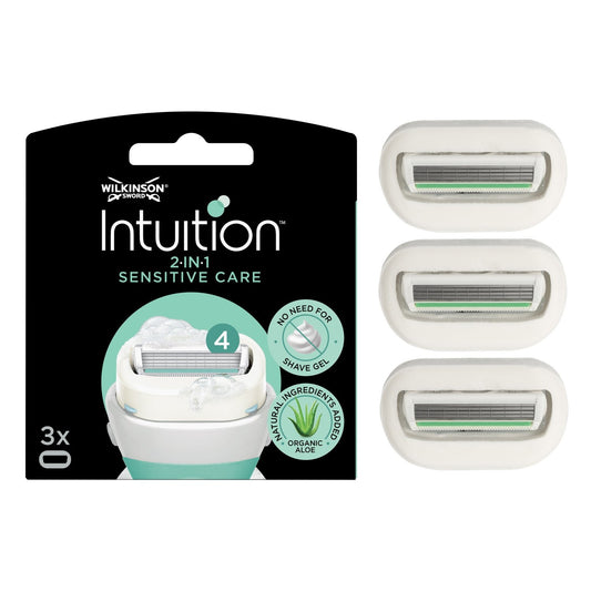 Lames de Rasoir pour Femme Sensitive Care Savon 2en1 WILKINSON le pack de 3 recharges
