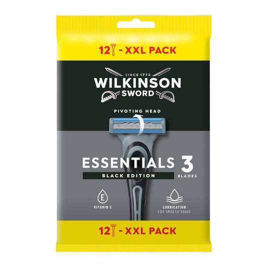 Rasoir Jetable 3 Lames pour Homme Aloe Vera Extra WILKINSON le pack de 12 rasoirs