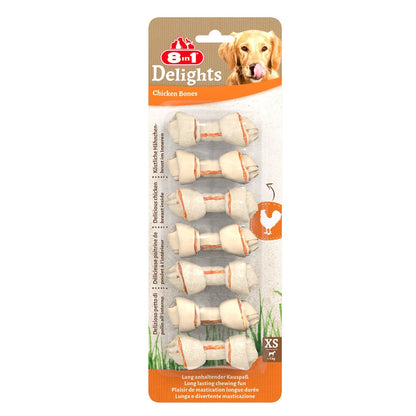 Os à Mâcher Pour Chien Petit <10kg Poulet 8 IN 1 