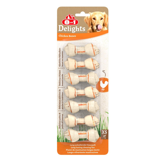 Os à Mâcher Pour Chien Petit <10kg Poulet 8 IN 1 