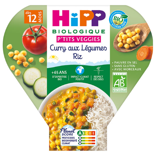 Baby Meal From 12 Months Vegetable Curry Organic Rice HIPP BIOLOGIQUE