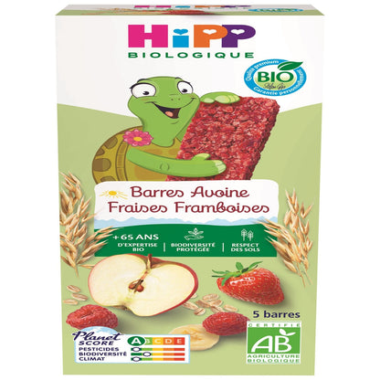 Barres Dès 12 Mois Avoine Fraises Framboises Bio HIPP BIOLOGIQUE