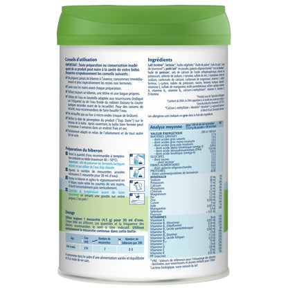 Lait bébé en poudre 2ème âge Dès 6 Mois Combiotic HIPP BIOLOGIQUE 