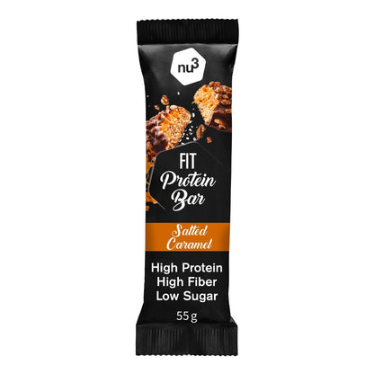 Barre Protéinée Chocolat Caramel Salé NU3