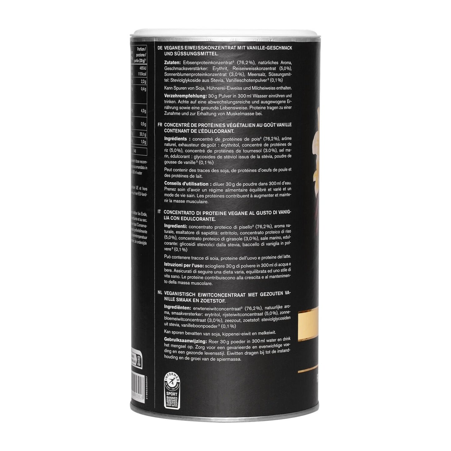 NU3 Vanilla Plant Protein Powder