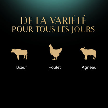 Pâtée pour Chat Adulte en Sauce Poulet Boeuf Agneau Délices du Jour SHEBA