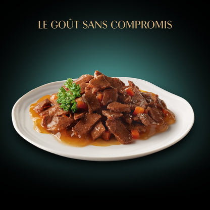 Pâtée pour Chat Adulte en Sauce Boeuf Poisson SHEBA
