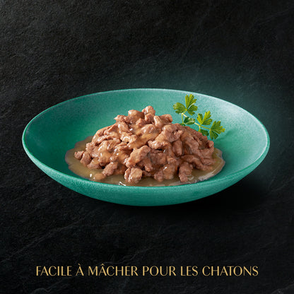 Pâtée Pour Chat Junior En Sauce Saumon Poulet SHEBA 