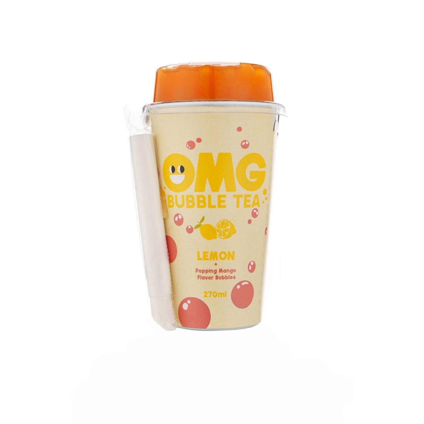 OMG Lemon and Mango Flavor Bubble Tea Drink