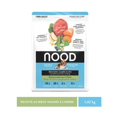 Croquettes pour Chien Adulte au Bœuf NOOD PETFOOD